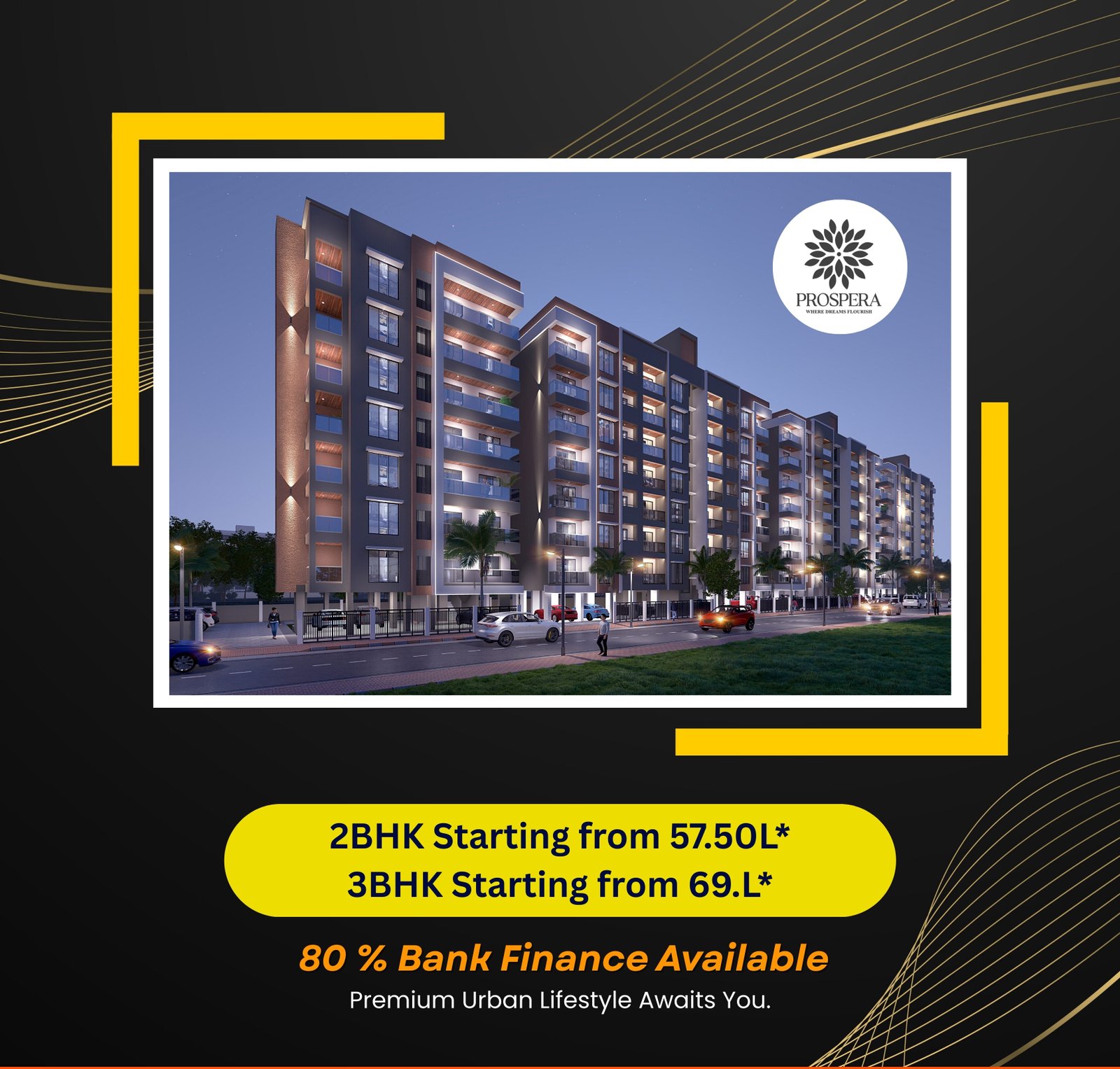 Luxurious apartments for sale in Nagpur by Shree Shakti Infrastructures - RERA approved 2BHK starting at 57.5 lakhs and 3BHK starting at 69 lakhs with 80% bank finance.