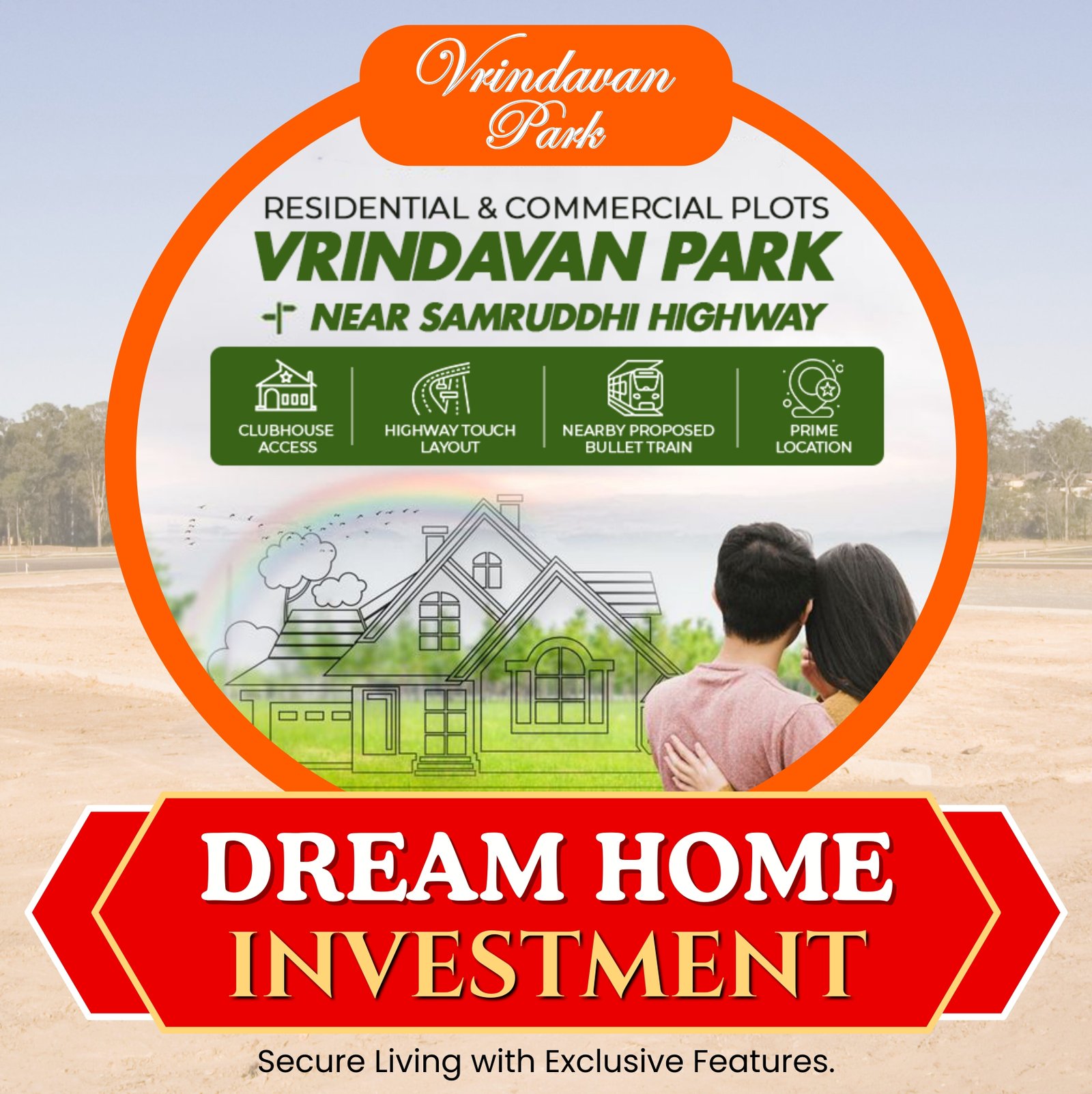 rindavan Park residential and commercial plots near Samruddhi Highway - Shree Shakti Infrastructures